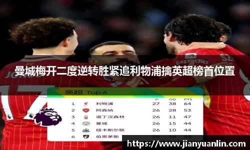 曼城梅开二度逆转胜紧追利物浦擒英超榜首位置